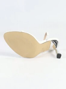 New Women's Comfortable Strap Sexy Strappy Decor Summer Vibes British Style Comfortable Material Suitable For Outdoor Wedding Party Charming Unique High Heel Round Toe Ladies Sandals