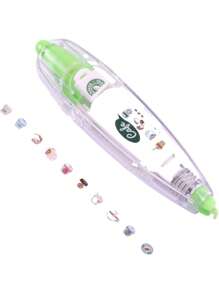 1 pieza/3 piezas/4 piezas Variedad de opciones de patrones lindos y vívidos que representan el arte de la vida, bolígrafos con decoración de encaje que te llevan al mundo refinado del diario. ¡Cada trazo es un estado de ánimo, cada dibujo es una historia, registra tus momentos únicos! Cintas decorativas de marcador para estudiantes, esencial de papelería para volver a la escuela. Puede usarse como regalo de papelería para estudiantes que vuelven a la escuela.