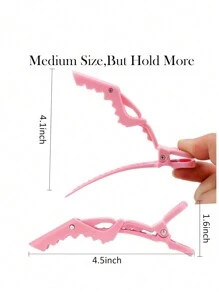 10 قطع مجموعة تصفيف الشعر: زجاجة رذاذ شعر سعة 200 مل، طقم 3 أمشاط، 6 مشابك شعر على شكل تمساح، مناسبة للاستخدام المنزلي/صالون، إكسسوارات الشعر - متعدد الألوان - مشاهدة 3