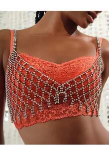 时尚夸张贝壳比基尼身体链配水钻，性感夜店派对必备 - 多色 - 查看 30