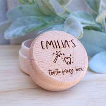 Baby Tooth Keepsake Box, Personalized Tooth Fairy Box Baby Or Kids Tooth Box, Tooth Fairy Holder For Kids, New Baby Gift, Tooth Fairy Holder - Multicolor - View 2
