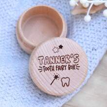 Baby Tooth Keepsake Box, Personalized Tooth Fairy Box Baby Or Kids Tooth Box, Tooth Fairy Holder For Kids, New Baby Gift, Tooth Fairy Holder - Multicolor - View 3