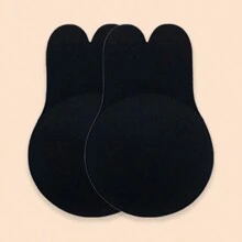 2 szt. wielokrotnego użytku nakładki na sutki w kształcie uszu królika, niewidoczne silikonowe nakładki samoprzylepne do biustonosza do uprawiania sportu i wykonywania push-upów