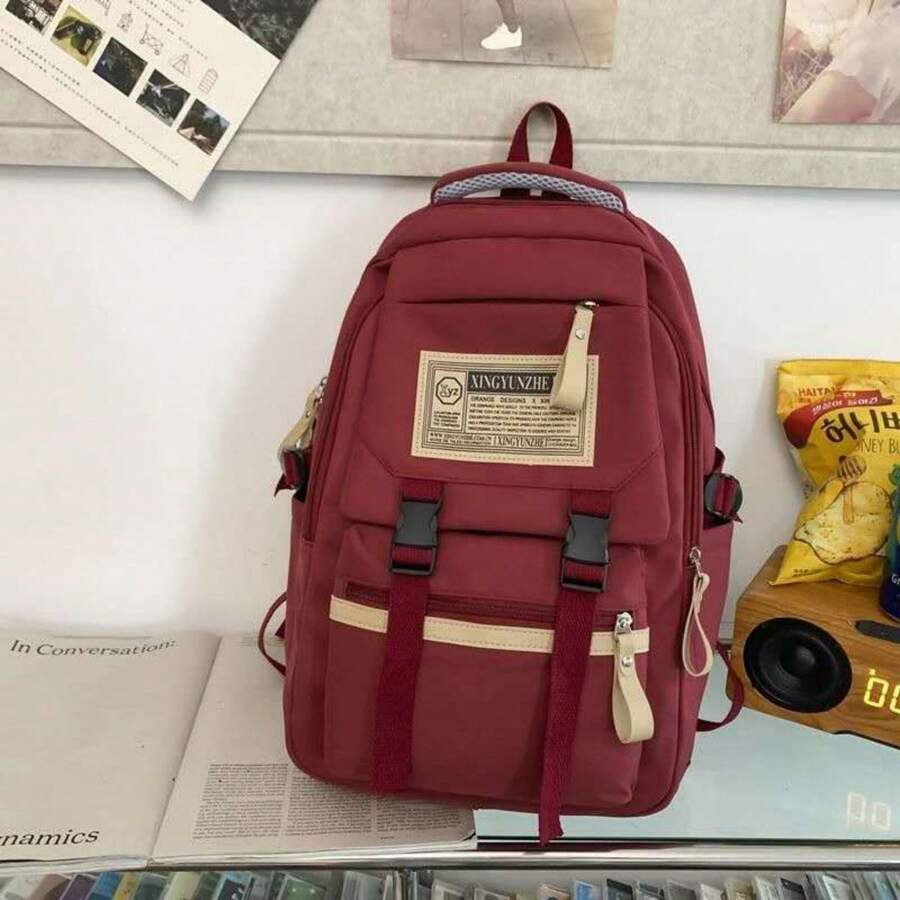 Women Functional Backpacks - Red - View 1