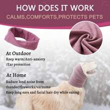3-Piece Set Of Dog Ear Muffs, Noise Protection Cover, Hearing Pack, Ear Muffs, Winter Scarf