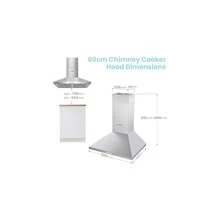 60 Cm Stainless Steel Chimney Cooker Hood LED Recirculating Ducting Wall Mounted Extractor Hood 600 Mm Exhaust Fan - 60cmStainlessSteelHood - View 7