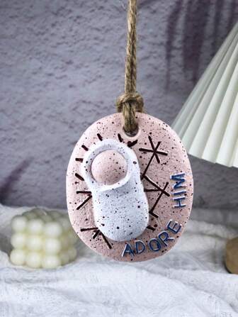 1PC Cute Resin Baby Pattern Pendant Ornaments For Home Garden Decor, Perfect For Offices, Bookshelves, Living Rooms, TV Stands, Bedroom & Office Decor, Sweet Valentine & Birthday Gift For Birthday Decorations