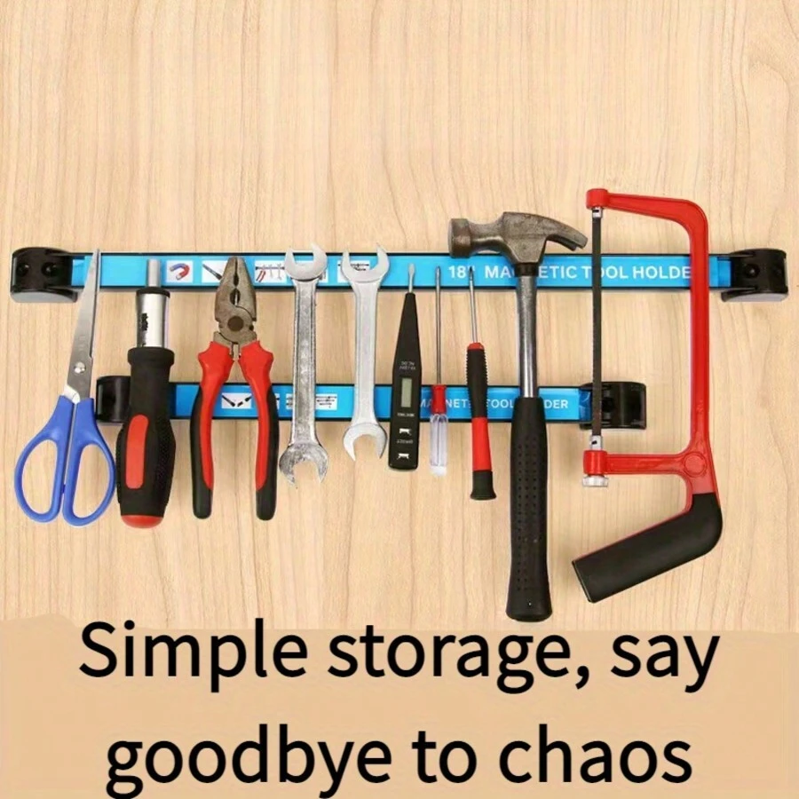Magnetic Tool Holder - Multipurpose Metal Hand Tool Storage Organizer For Car Maintenance, Kitchen Utensils And Ironwork - Magnetic Strips For Home And Garage Organization