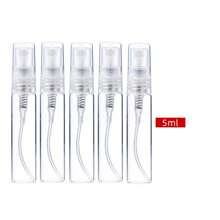 1 Stück/3 Stücke/5 Stücke/gemischte 2ml/3ml/5ml/10ml Parfümzerstäuber für Damen & Herren. Nachfüllbare Glasspray Flasche. Tragbare Duftflasche für Reisen, Partys, Halloween Geschenke - Transparent - Übersicht 15