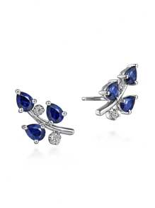 1 对时尚方晶锆石耳钉，适合女士婚礼订婚周年派对珠宝情人节礼物 - 1# - 查看 6