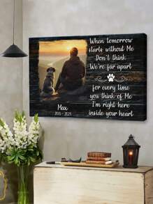 Tranh Canvas Ảnh Cá Nhân Hóa, Quà Tặng Mất Chó, Quà Tặng Tưởng Niệm Thú Cưng, Chia Buồn Với Chó, Chúa Thấy Bạn Mệt Mỏi, Nhiều Lựa Chọn Họa Tiết - Nhiều màu - Xem 10
