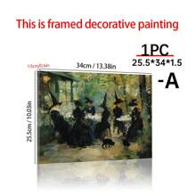 1pc Witch Cafe Poster, Witchy Impressionist Print, Halloween Witches And Black Cats Wall Art, Posters For Living Room, Bed Room, Modern Canvas Posters For Room, Room Decoration Stuff, Home Decor ,Room Decor Aesthetic, Western Decor, Bathroom Kitchen Office Decor Halloween Decor Fall Decor