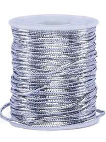 Metallic Cord Wire 0.5mm 1mm 1.5mm 3mm - Silver Gold - 銀色1mm - 查看 2