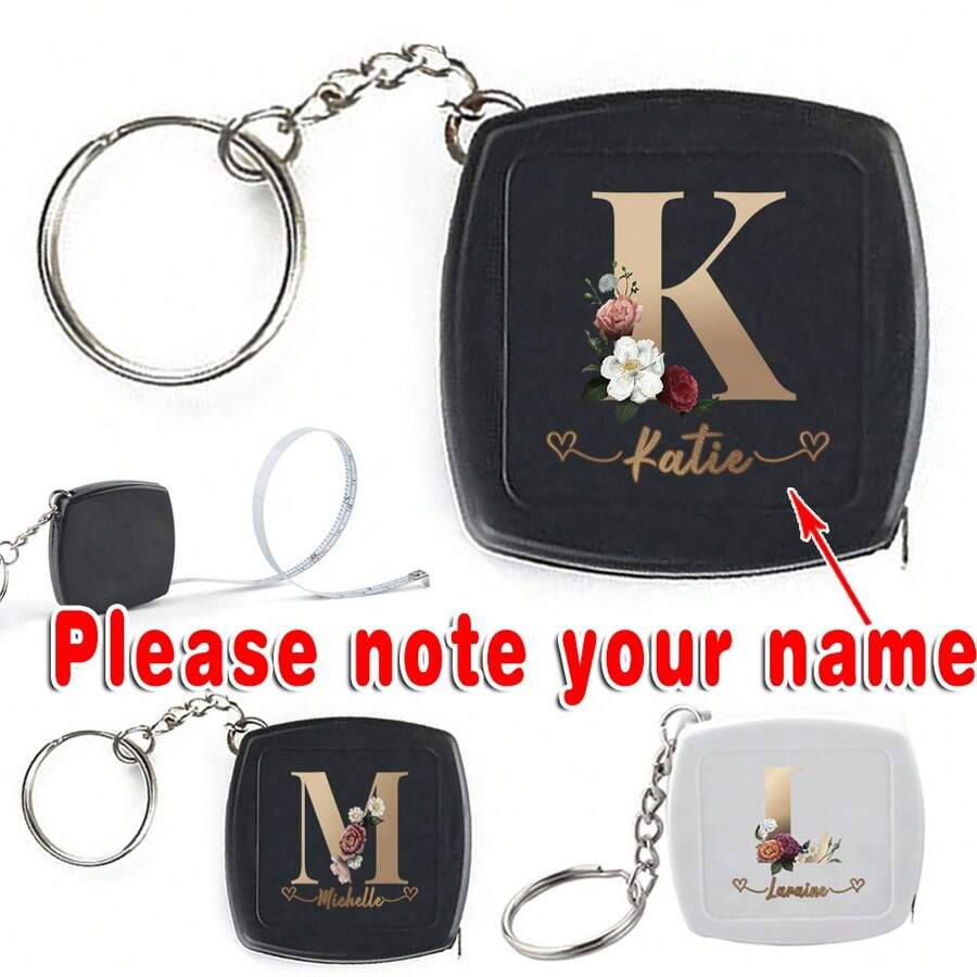 Customized Name 2m Retractable Tape Measure With Plastic Shell Soft Metal Tape Compact Lightweight Design Measuring Tool Ruler For Precision Measuring Ideal For Office School Home Use - Multicolor - View 1