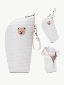 Bolsa aislada para botella, se ajusta a biberones de bebé, se puede acoplar al cochecito, para llevar en la mano, portabiberones y portatubo térmico que mantiene la temperatura, aislamiento térmico