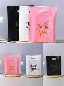 30 pezzi Borse della spesa riutilizzabili con maniglie, 9*12in/12*15in, nero/bianco/rosa, adatte per acquisti all'ingrosso per piccole attività commerciali, boutique, negozi, abbigliamento, borse regalo, feste, scatole regalo, confezioni regalo, borse regalo, regali per damigelle, borse regalo per San Valentino, San Valentino, regali di San Valentino, il mio primo San Valentino, cose di San Valentino, decorazioni di San Valentino, per la festa della mamma, regali per le damigelle, regali di laurea, regali di compleanno, regali di matrimonio