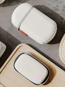 Portable Travel Soap Box, Creative Light Luxury Travel Soap Box With Lid Creative Sealed Drain, Small Soap Box For Business Trip, Outdoor Travel Soap Box, Student Dormitory Bathhouse Sealed Portable Creative Soap Box Multifunctional Storage Box(Handle Part Of The Two Shapes Random Delivery, Specific Please Prevail In Kind)