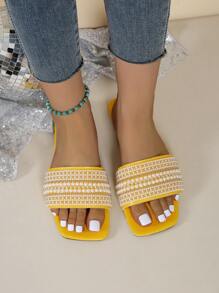 Women's Flat Sandals, Fashionable, High-End, Elegant, Comfortable, Easy To Wear, Ideal Choice For Ladies