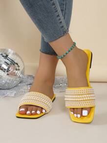Women's Flat Sandals, Fashionable, High-End, Elegant, Comfortable, Easy To Wear, Ideal Choice For Ladies