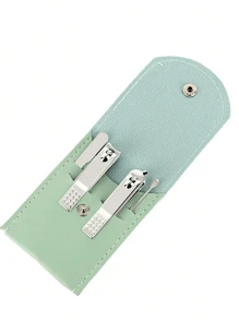 Set di manicure 4/7 pezzi, set per la cura delle unghie da viaggio, set di strumenti per la rimozione della cera auricolare, set di strumenti per manicure/pedicure per uomo e donna, set professionale di forbicine per unghie