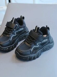 Breathable Mesh Children Shoes, Soft Sole, All Season, Casual Sports Shoes For Toddler Boys & Girls, Suitable For Kindergarten - Black - View 6