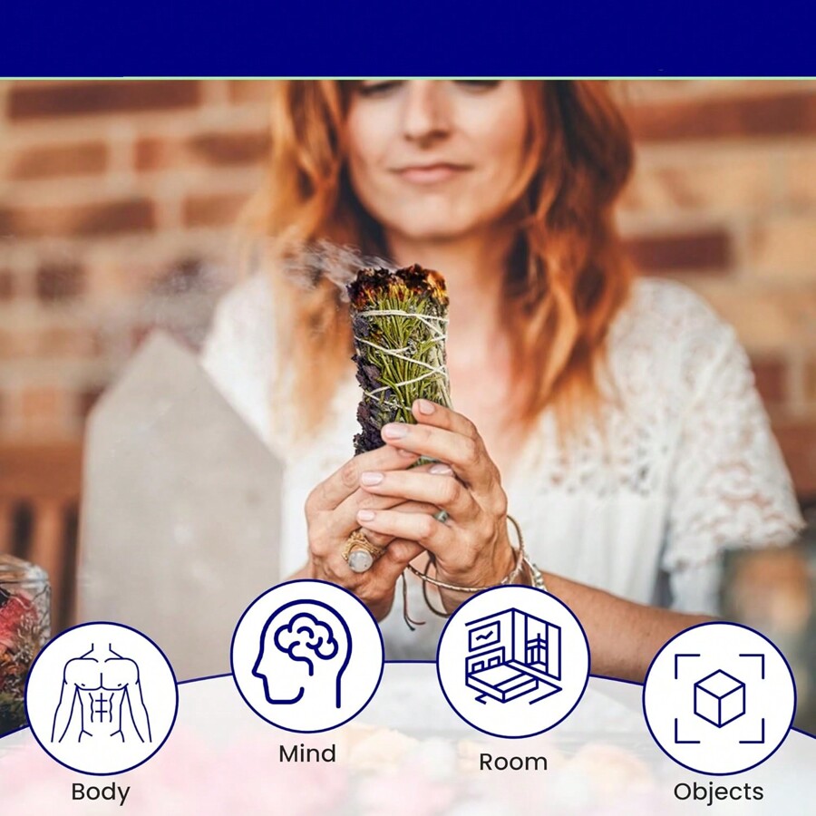 Salie Smudge Kit Voor Het Reinigen Van Negatieve Energie, Huis En Het Creëren Van Energie Van
