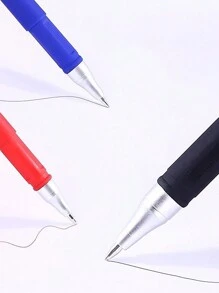 Personalizowany czarny długopis kulkowy, cienka końcówka 0,5 mm, czarny tusz - idealny do biura i szkoły, odpowiedni do reklamy, promocji, prezentów, artykułów papierniczych, artykułów szkolnych, nagród za aktywność szkolną, prezentów na Dzień Nauczyciela, przedsiębiorstw, centrów handlowych, promocji biura, nagród i wyróżnień