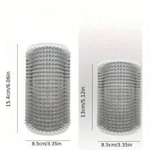 1pc Wall-Mounted Cat Self Groomer With Massage Comb Brush - Perfect For Kitten And Puppy Grooming And Relaxation