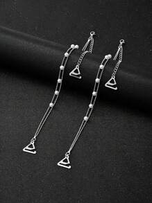 1 对优雅珍珠串珠链文胸肩带 - 彩色 - 查看 5