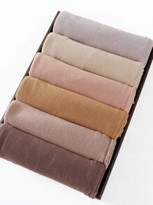 1 Piece Stretch Jersey Turban Stretchy Head Wrap Knit Headwraps Urban Hair Scarf Head Wrap Solid Color Ultra Soft Extra Long Breathable Head Band Tie For Women Casual - Multicolor - View 2