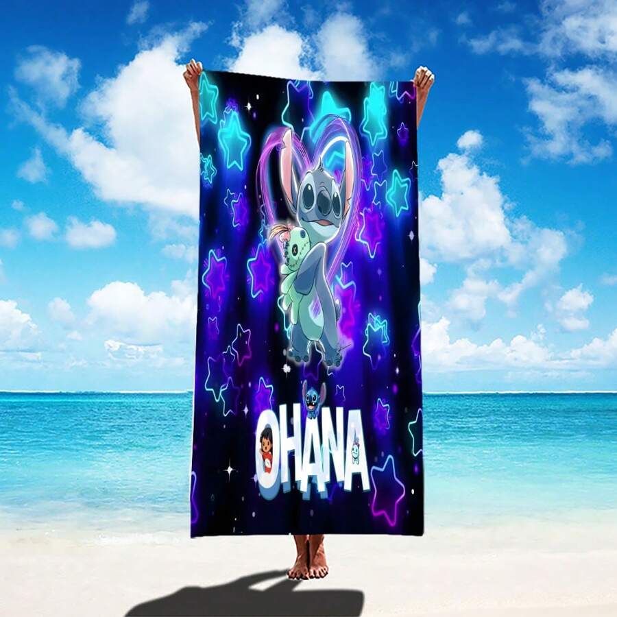 Quick Dry Dreamtimes Cute Penguin Beach Towel With Travel Bag