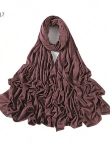 1 Piece Stretch Jersey Turban Stretchy Head Wrap Knit Headwraps Urban Hair Scarf Head Wrap Solid Color Ultra Soft Extra Long Breathable Head Band Tie For Women Casual - Multicolor - View 5