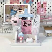 1 Stück Mode Mini Lochplatte Regal - DIY Schreibtisch Organizer, niedlicher Aufbewahrungsregal für Mädchen, geeignet für Schlafzimmer, Büro und Studentenwohnheim Deko