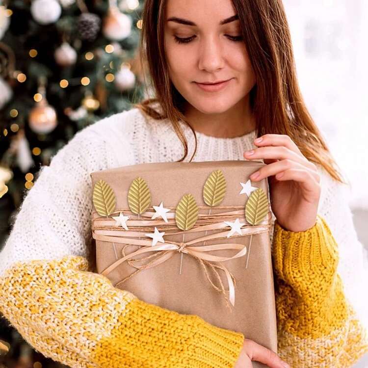 50 cây nhân tạo MINI Lá chữ, Bó hoa tự làm, Vật liệu vòng hoa, Phụ kiện hộp kẹo, Trang trí đám cưới tại nhà, Hoa đeo tay cô dâu, Hoa đeo ngực, Vật liệu hoa đội đầu, Ngày lễ tình nhân, Trang trí năm mới, Phụ kiện bánh tiệc sinh nhật - Vàng - Xem 3