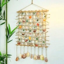 Soga decorativa para colgar fotos, manualidades hechas a mano como regalo, decoración del hogar de cuerda natural de color marrón - Marrón - Ver 4