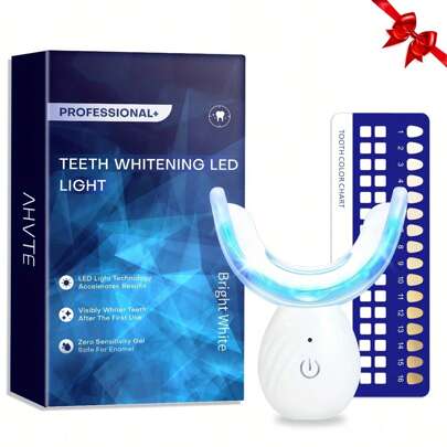 Kit de blanchiment des dents à LED, accélérateur de blanchiment des dents avec LED puissante pour la protection de l'émail et des gencives, lumière de blanchiment des dents à domicile 240 mAh