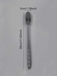 Poder de Limpeza de 360 Graus: 1 Peça Escova de Silicone para Xícaras para Remoção Fácil de Manchas de Chá, Cozinha, Banheiro, Casa, Suprimentos Domésticos - Multicolorido - Visão 2