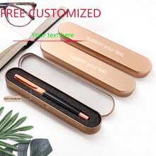 Custom Laser Engraved Tin Box For Gift Pen Engrave Carved Emboss Logo Personalized Tin Gift Box For Single Pen For Valentine's Day Back To School,Back To School,School Supplies - Multicolor - View 12