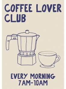 1 件手绘厨房摩卡壶咖啡意大利面爱好者葡萄酒和奶酪食物印刷墙艺术帆布画海报客厅家居装饰无框架