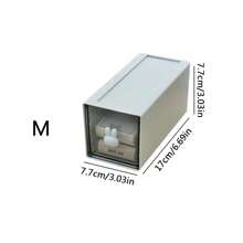 Rabbit Kawaii Desktop Organizer Office Transparent Drawer Student Desk Stationery And Sundry Storage Shelf Pen Holder Stationery