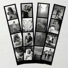 1 pieza/3 piezas/7 piezas de tira de película fotográfica personalizada, 1 pieza de regalo de foto personalizado con 4 imágenes, impresión con estilo retro, recuerdo de la boda, regalo de fotografía de película, marcador de libros de foto personalizado, tiras de foto personalizadas, cubierta del fotomatón de boda, marco de película Guarda la tarjeta, plantilla editable, regalo personalizado, regalo personalizado para cumpleaños, regalo de San Valentín, San Valentín, Año Nuevo, regalo para ella, regalo para él, regalo para amigos, decoración del hogar, decoración, multifuncional, antimoho, ornamental, exquisito, elegante, de alta calidad, adorable, moderno, personalizado, único, regalo ideal para él, regalo ideal para ella, ella, novio, novia, papá, mamá, familia, amigos, hijo, hija, niños, cocina, comedor, dormitorio, oficina, sala de estar, hogar, jardín, sala de té, para aniversarios, para cumpleaños, para housewarming, para graduación