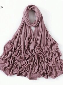 1 Piece Stretch Jersey Turban Stretchy Head Wrap Knit Headwraps Urban Hair Scarf Head Wrap Solid Color Ultra Soft Extra Long Breathable Head Band Tie For Women Casual - Multicolor - View 3