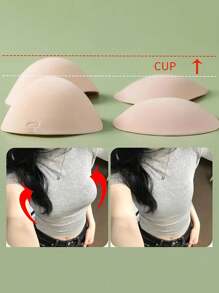 Thickened 5cm Adhesive Breast Pad, Soft Breast Enhancement Pad, Reusable Lifting Breast Pad, Women's Underwear And Underwear Accessories