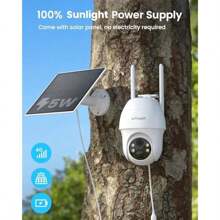 3G 4G LTE Solar Security Camera Outdoor Wireless With SIM Card No WiFi 2K Battery CCTV System Unlimited Data Plan Color Night Vision Motion Detection Two-Way Audio Siren Light - as pic - View 4