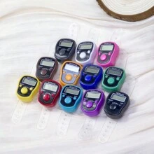 1个可复位液晶5位电子指环计数器，带数字显示，适用于运动、训练、穆斯林念珠和念珠手环计数器 - 彩色 - 查看 1
