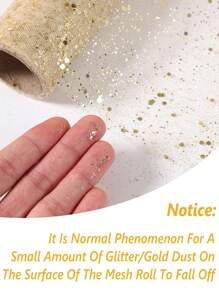 1PC 15cm/5cm Width Mini Rose Gold Glitter Tulle Roll Sparkling Tulle Ribbon Fabric Tulle Spool For DIY Wedding Accessories Birthday Party Decorations Gift Wrapping Bow Ribbon Back To School Valentine Day