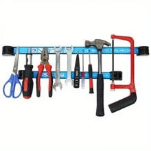 Magnetic Tool Holder - Multipurpose Metal Hand Tool Storage Organizer For Car Maintenance, Kitchen Utensils And Ironwork - Magnetic Strips For Home And Garage Organization - 35 cm (13.78 Inches) - View 3