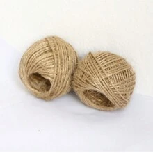 Soga decorativa para colgar fotos, manualidades hechas a mano como regalo, decoración del hogar de cuerda natural de color marrón - Marrón - Ver 11