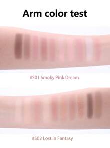 VEECCI Palet Eyeshadow Beautiful Dream Sepuluh Warna Tahan Lama, Tidak Mudah Dihapus, Berkilau Mutiara, Bab Eyeshadow Multi-Warna, Warna Bumi, Terjangkau untuk Pelajar, Ideal untuk Halloween dan Acara Malam Hari - S01 Mimpi Merah Muda Berasap - View 7