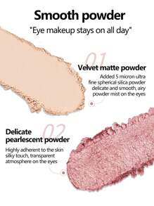 VEECCI Palet Eyeshadow Beautiful Dream Sepuluh Warna Tahan Lama, Tidak Mudah Dihapus, Berkilau Mutiara, Bab Eyeshadow Multi-Warna, Warna Bumi, Terjangkau untuk Pelajar, Ideal untuk Halloween dan Acara Malam Hari - S01 Mimpi Merah Muda Berasap - View 6